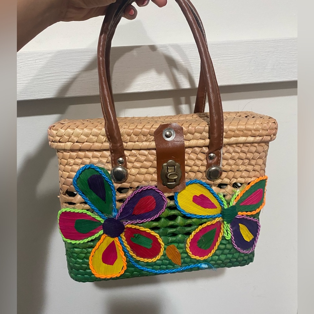 Handcrafted Basket Bag from Mexico